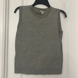 J. Crew gray sleeveless shirt
